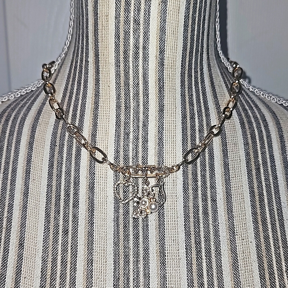 Juicy Couture Los Angeles California Women Juicy charm Link Necklace - Picture 1 of 12